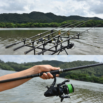 BIUTIFU 2Tips Carp Rod 30T Carbon 3–4.2m 3.5lb Travel Shore Casting Pole