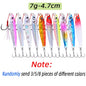 3/5/8pcs Metal Jig Fishing Lure Set 7g-40g Sea Shore Casting Saltwater