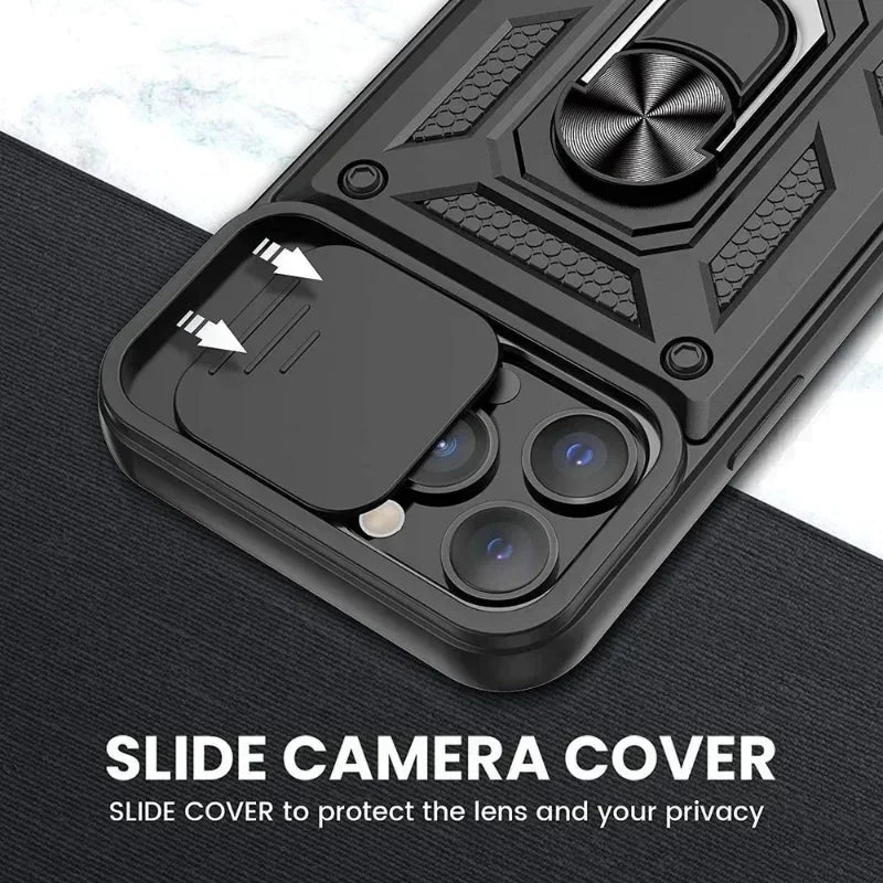 Shockproof Armour Case for iPhone 7-16 Pro Max Plus Mini SE Camera Cover