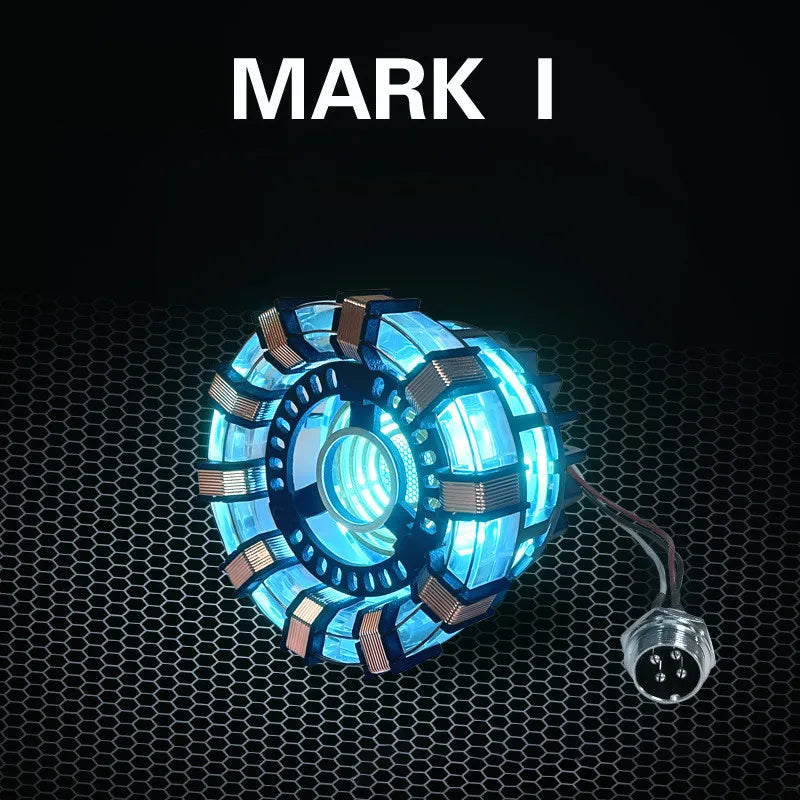 Avenger Iron Man Mk1 Arc Reactor Tony Stark Heart Of Mark Figure Led Light Model Superhero 1:1 Cosplay Toys Chest Lamp Kids Gift-EXPROTAS