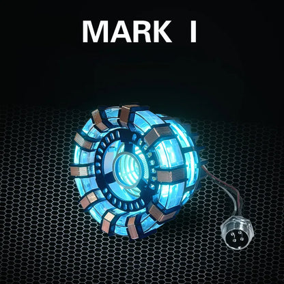 Avenger Iron Man Mk1 Arc Reactor Tony Stark Heart Of Mark Figure Led Light Model Superhero 1:1 Cosplay Toys Chest Lamp Kids Gift-EXPROTAS