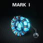 Avenger Iron Man Mk1 Arc Reactor Tony Stark Heart Of Mark Figure Led Light Model Superhero 1:1 Cosplay Toys Chest Lamp Kids Gift-EXPROTAS
