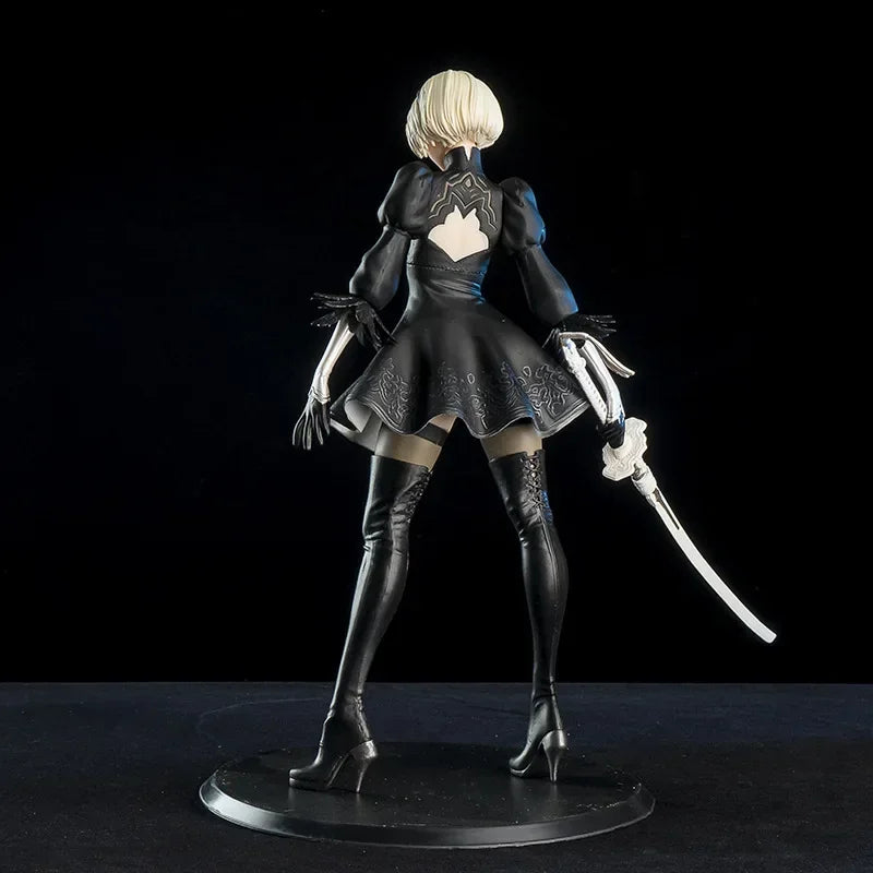 Yorha Figure NieR Automata 2B No.2 Tpye B Anime Figures Deluxe 28cm  Pvc Model Action Figurine Collection Decoration Toys Gifts-EXPROTAS