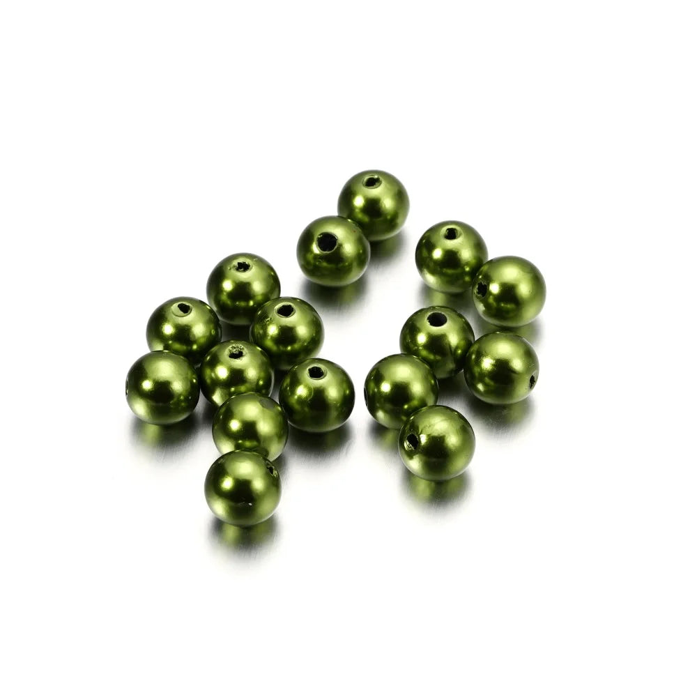 1000Pcs Imitation Pearl Beads 3-20mm Round Spacer for Bracelet Making DIY