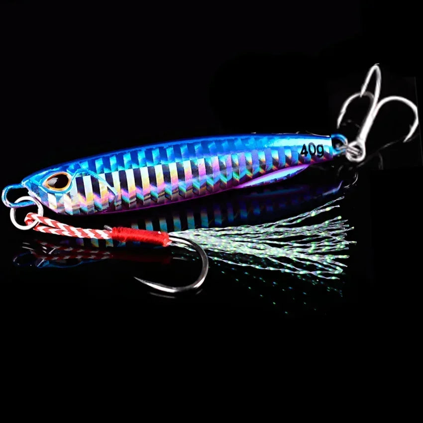 5pcs/box Japen Metal Cast Jig Spoon 10/15/20/30/40/50g Shore Casting Jigging Fish Sea Bass Fishing Lure Artificial Bait Tackle