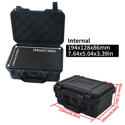 1pc Waterproof Hard Carry Case Bag Tool Case With Pre-cut Sponge Storage Box Safety Protector Organizer Hardware Toolbox-EXPROTAS