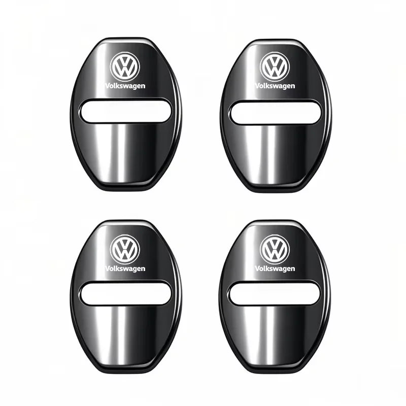 4Pcs Car Door Lock Cover Protective Buckle Sticker for VW Golf MK6