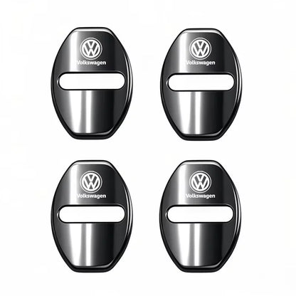 4Pcs Car Door Lock Cover Protective Buckle Sticker for VW Golf MK6