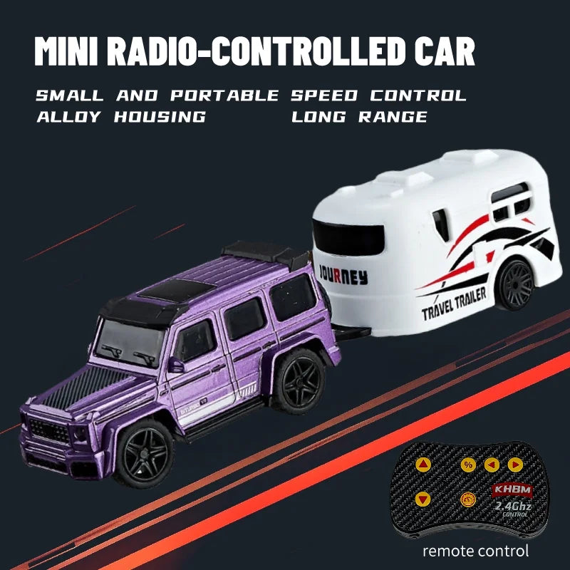 Mini Alloy 1/64 Remote Control Car 60 Minutes Kids Toy Convenient Carry