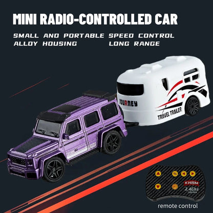 Mini Alloy 1/64 Remote Control Car 60 Minutes Kids Toy Convenient Carry