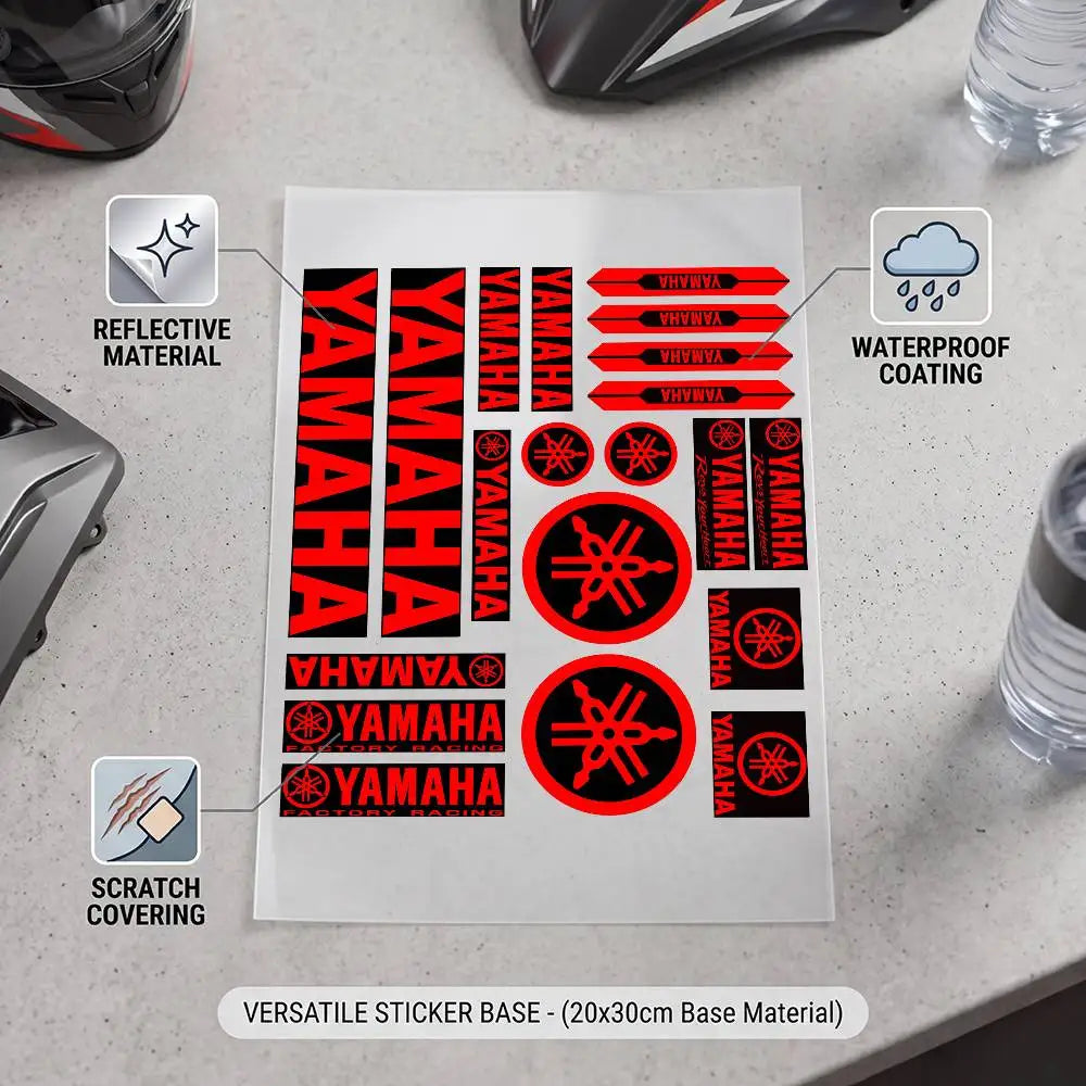 Car Motorcycle Reflective Warning Stickers for Helmet Bicycle Decal Black