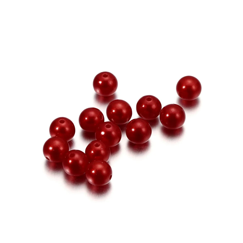 1000Pcs Imitation Pearl Beads 3-20mm Round Spacer for Bracelet Making DIY