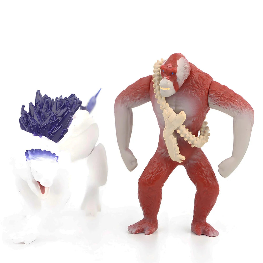 6Pcs Godzilla Kong Empire Action Figures Monsterverse Battle Roar Toys