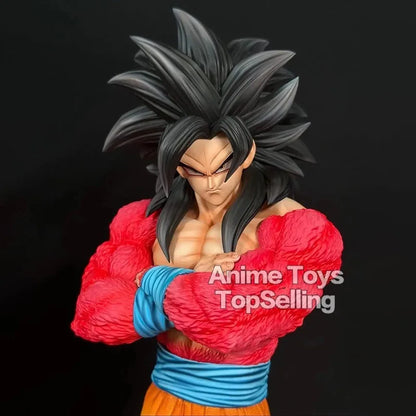 Anime Dragon Ball Super Saiyan 4 Son Goku PVC Figure Short Eye Catching Collection Model Toys Gift for Fans