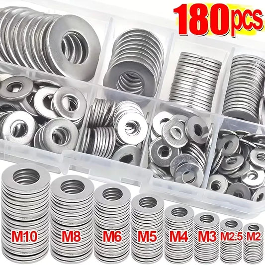 Stainless Steel Flat Washers M2 M2.5 M3 M4 M5 M6 M8 M10 for Home Repairs