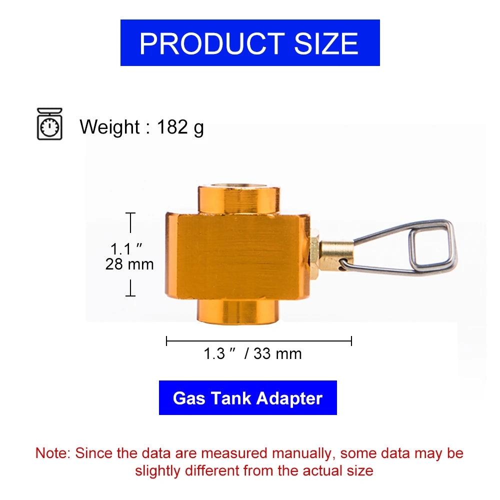 Refill Adapter Camping Stove Butane Gas Cylinder Tank Burner Equipment
