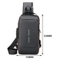 Men's Anti-theft Crossbody Shoulder Bag Travel Sling Chest Pack