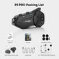 Freedconn R1 Pro Bluetooth Motorcycle Intercom Helmet Headset Group Speaker Headphone WiFi App Motorbike Dash Cam Moto Auto Dvr-EXPROTAS