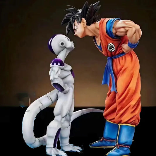 Anime Dragon Ball Z  Frieza Vs Son Goku Figurine 24CM GK Pvc Action Figures Statue Collection Model Toy Gifts-EXPROTAS