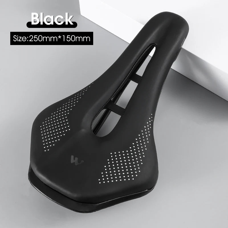 Road Bike Seat Saddle Hollow Cushion MTB Bicycle Black West Biking