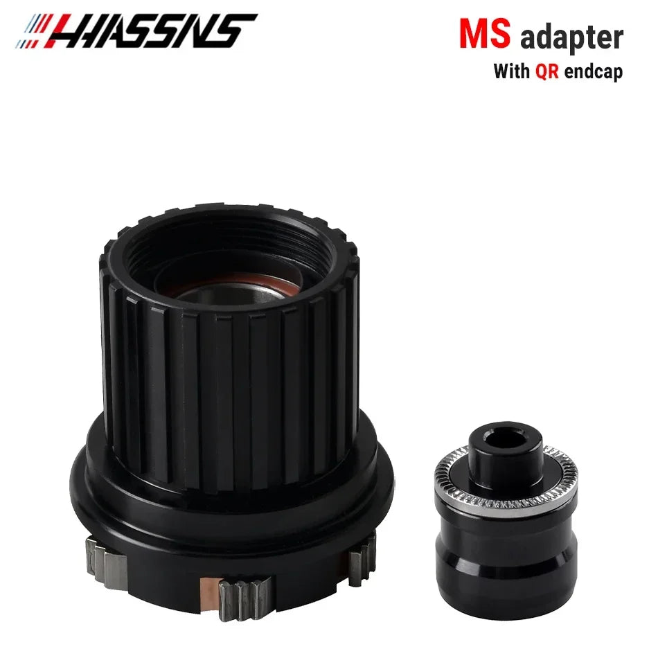 HASSNS PRO7 HG/XD/MS Hub Adapter, QR/THRU Endcap for 135x10/142x12 Bicycle Hub Body