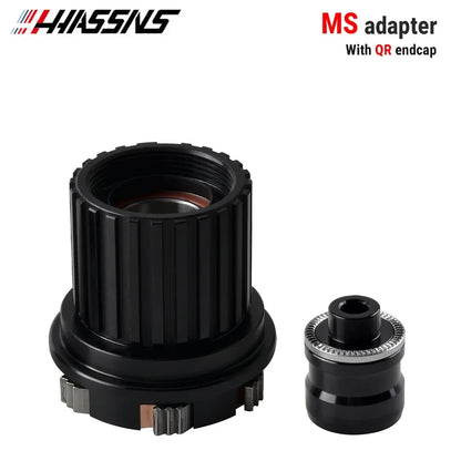 HASSNS PRO7 HG/XD/MS Hub Adapter, QR/THRU Endcap for 135x10/142x12 Bicycle Hub Body