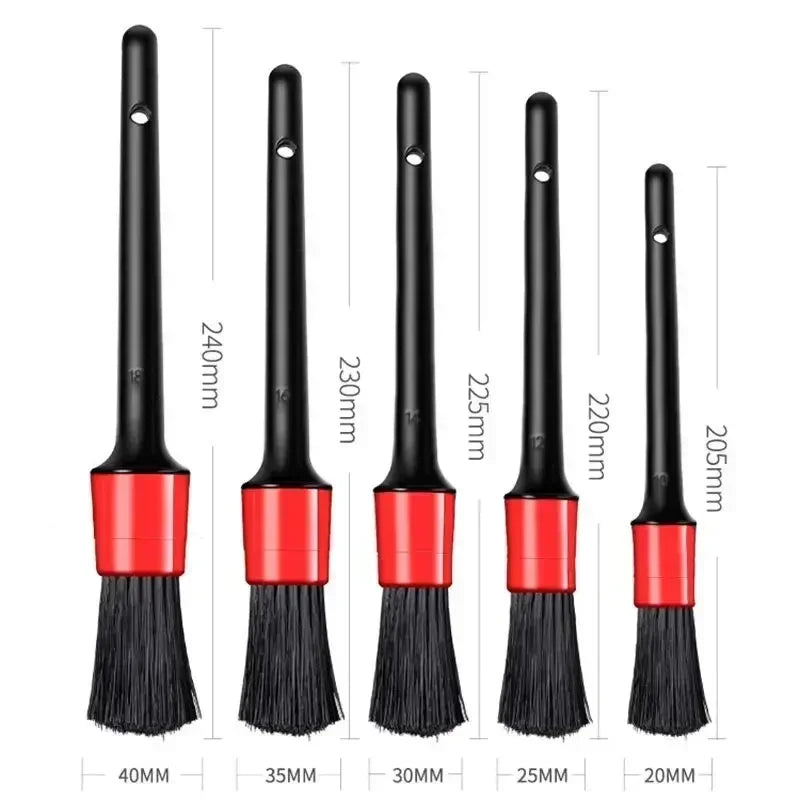 Car Detailing Brush Set for Cleaning Wheels, Dashboard & Air Outlets