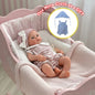 25cm Meadow Silicone Reborn Girl Doll Open Mouth Washable Painted 2 Outfits