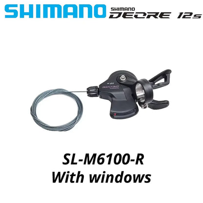 Shimano Deore RD-M6100-SGS 12-Speed Rear Derailleur + Right Shifter Lever - EXPROTAS