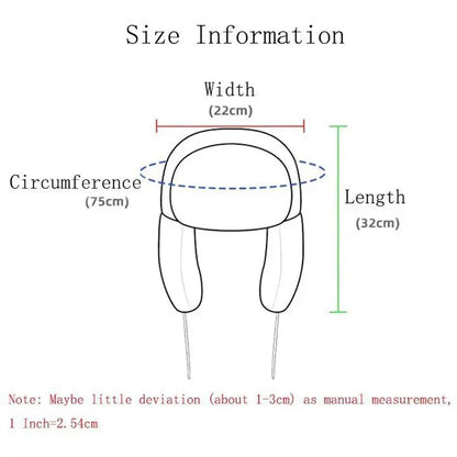 Winter Warm Sprint Hat for Kids Boys Girls Cartoon Anime Brown Ushanka