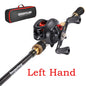 Telescopic Baitcasting Rod Reel Set Sougayilang 1.6-2.1m Fishing Bag Kit