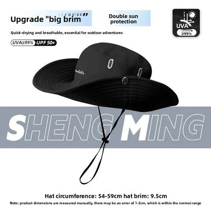 Uv Protection Fishing Hat Quick Dry Wide Brim Sun Headwear for Men Women