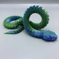 60cm 3D Printed Viper Decoration Glowing Movable Joint Animal Model Toy