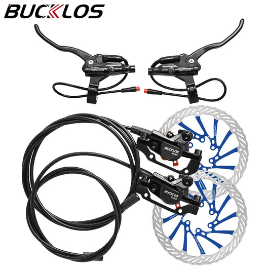 Hydraulic Disc Brake Set for E-Bike 160mm Rotors Power Control 1100mm 1800mm