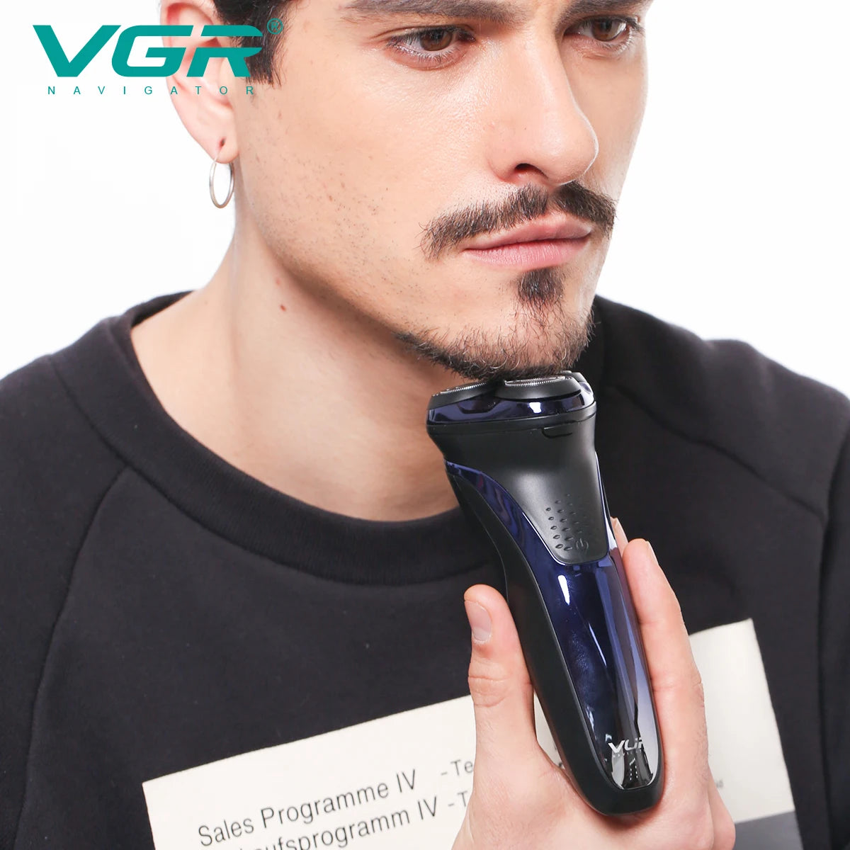 VGR Electric Shaver Men Rechargeable Cordless Beard Foil Razor Trimmer