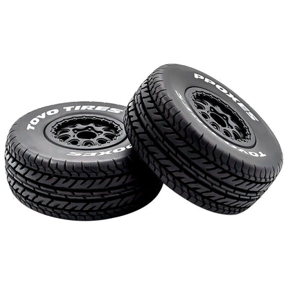 112mm RC Short Course Tires | 1/10 Truck Tyre Set Hex Fit Slash HPI Vkar 10SC