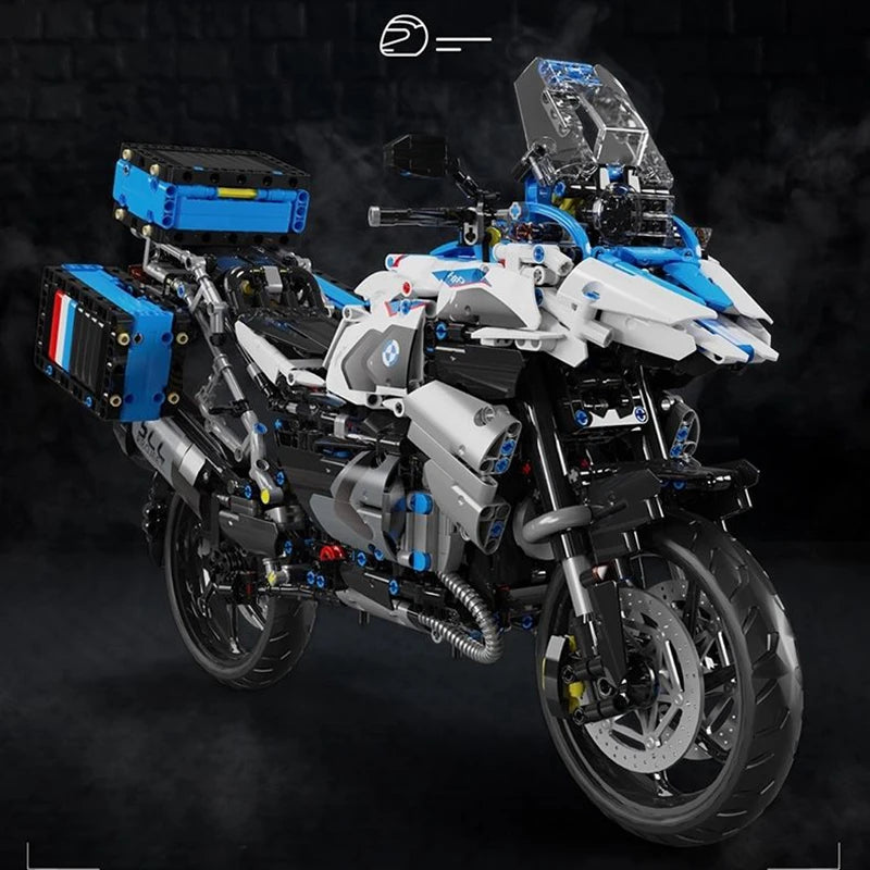 High Tech 1:5 Motorcycle City Sports Rapid Racing Motorbike Locomotive Moc Modular Brick Model Building Block Boy Gift Toy T4022-EXPROTAS
