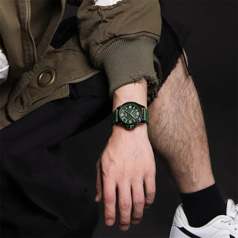 Original Brand NAVIFORCE 2024 New Quartz Watch for Men Waterproof Silicone Strap Business Male Classic Wrist watches Date Clock-EXPROTAS
