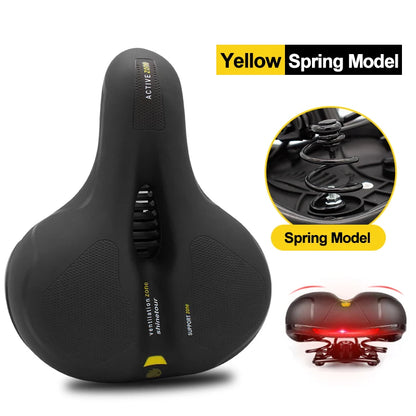 Comfort Bike Saddle Hollow Breathable Shockproof Seat for MTB Road Men/Women