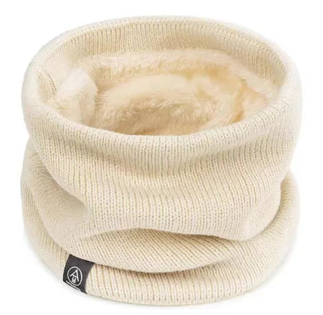 Winter Windproof Neck Gaiter Warm Thickened Plush Tube Scarf for Skiing