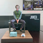 Anime Harley Quinn Joker Heath Ledger Clown Figure Joker Figure Read Book Sitting Posture Action Model Toy Helloween Gifts-EXPROTAS