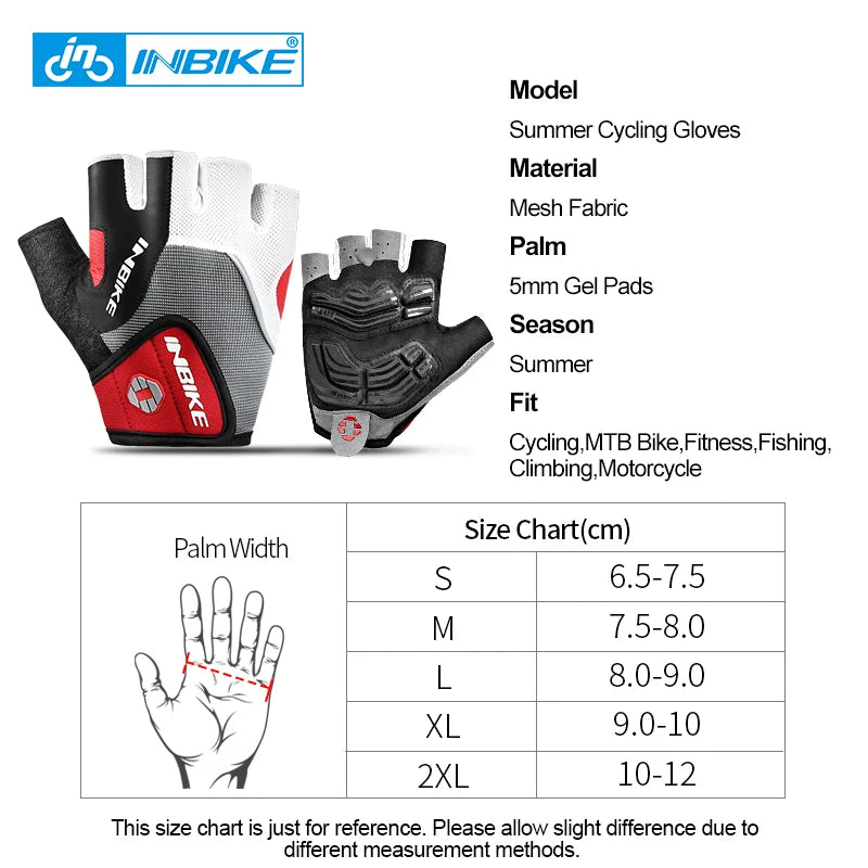 Half Finger Cycling Gloves Shockproof Gel Pad for MTB Gym Fitness