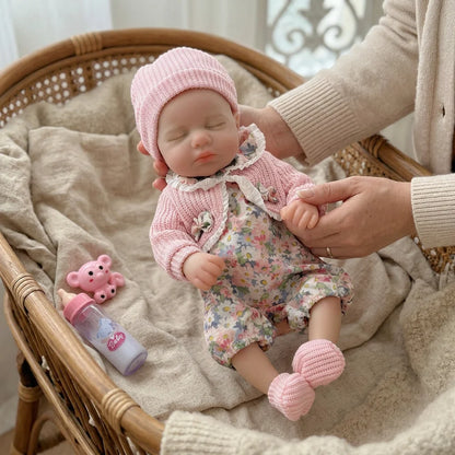 Loulou Doll Baby Full Silicone Reborn Open Mouth Soft Body Girl Toys