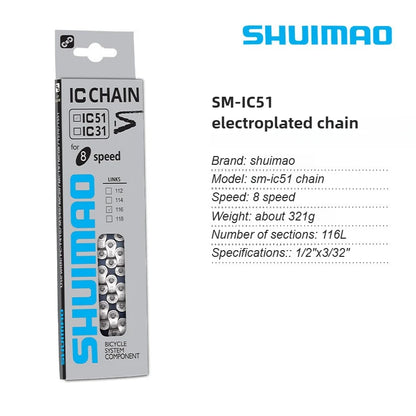 Bicycle Chain 6/7/8/9/10/11 Speed MTB 10v 11v 12v 116/126 Links