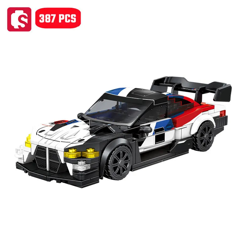 SEMBO Sports Car MOC Racing Vehicle Building Blocks Technical Auto Model Toy Gift