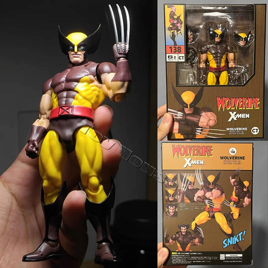 In Stock Ct Toys Wolverine Deadpool Anime Figure Mafex 138 Action Figure Model Statue Collection for Toy lovers