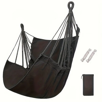 1pc Leisure Fabric Hammock Chair Outdoor Swing Chair Hammock Dormitory Hammock Chair Anti Rollover Hammock(With Storage Bag-EXPROTAS