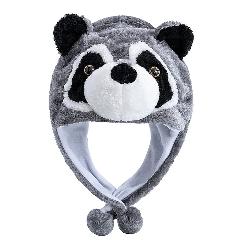 Unisex Funny Bulls Head 3D Animal Decorative Hat Winter Cap for Adults