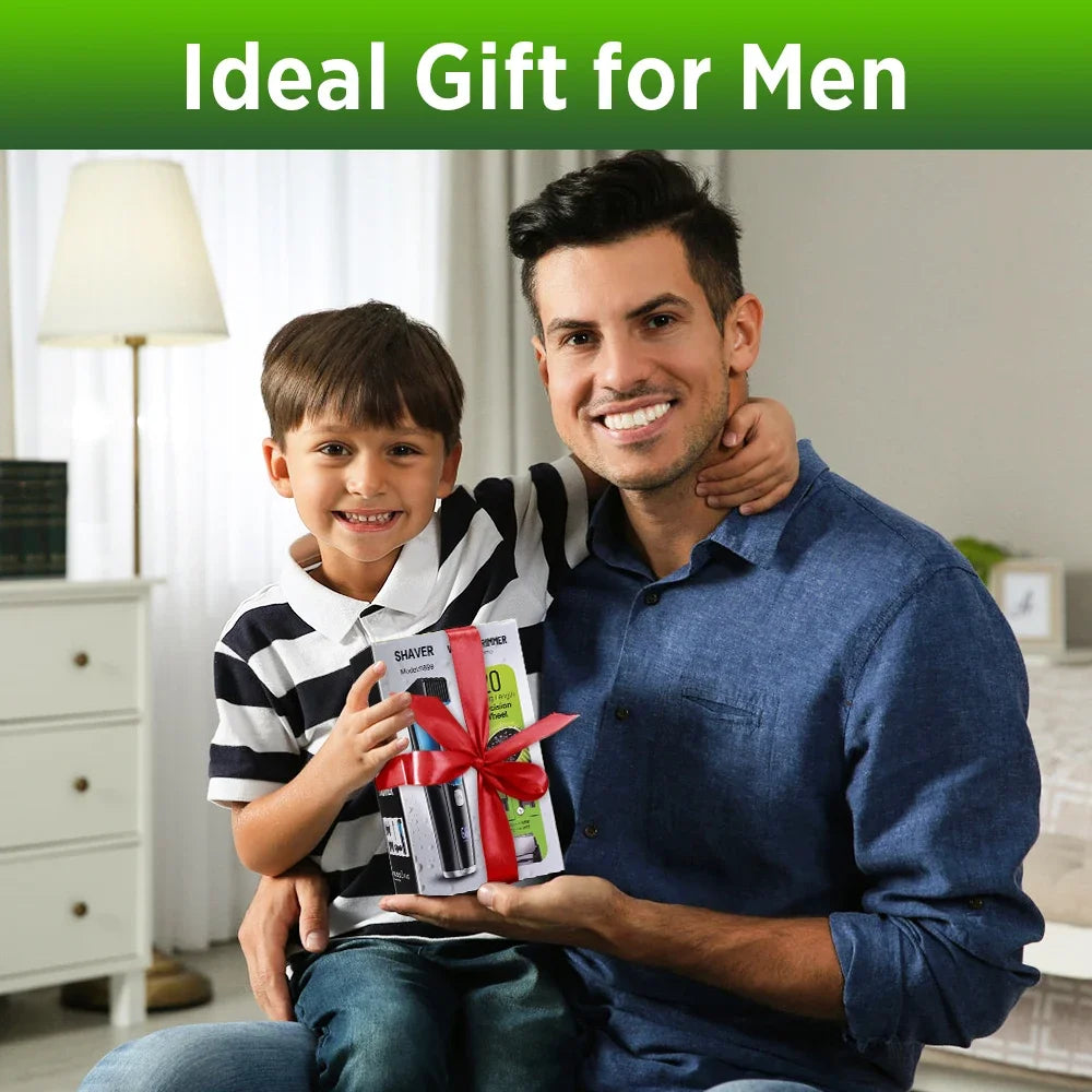Rechargeable Beard Trimmer Vacuum Men Adjustable Length Cordless Clipper