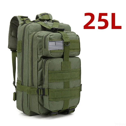 25L/50L Fishing Hunting Bag Waterproof Nylon Backpack Outdoor Rucksack